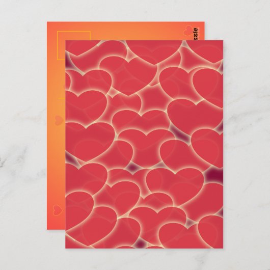 Bright Red Desire Briefkaart (Voorkant / Achterkant)