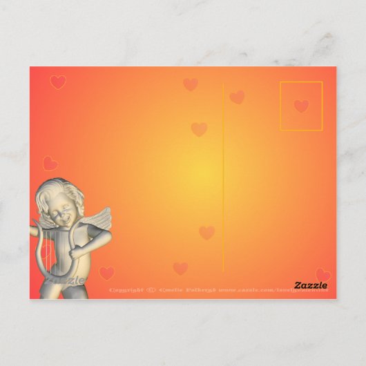 Bright Red Desire Briefkaart (Achterkant)