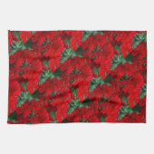 Bright Red Geraniums Theedoek (Horizontaal)