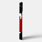 Bright Red Gerbera Daisy op zwart Case-Mate iPhone Case (Achterkant / Rechts)