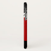 Bright Red Gerbera Daisy op zwart Case-Mate iPhone Case (Achterkant/links)