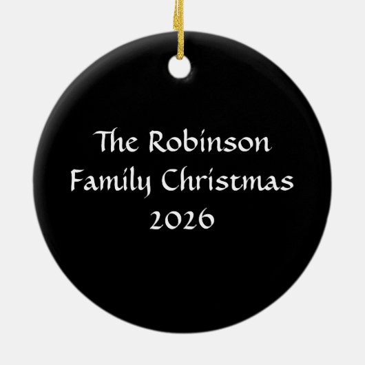 Bright Red Gerbera Daisy op zwart Keramisch Ornament (Achterkant)