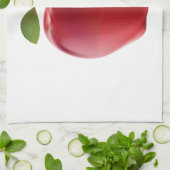 Bright Red Juicy Delicious Apple Theedoek (Gevouwen)