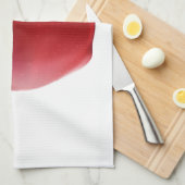 Bright Red Juicy Delicious Apple Theedoek (Quarter Fold)