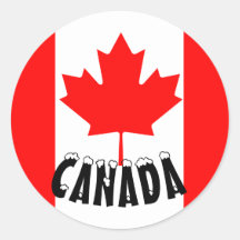 Bright Red Maple Leaf Canada Flag
