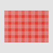 Bright Red Plaid Pattern Tissuepapier (Voorkant)