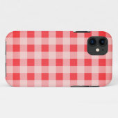 Bright Red Pset Red Gingham Case-Mate iPhone Case (Achterkant (horizontaal))