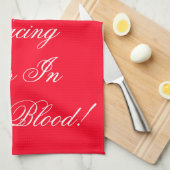 Bright Red Racing Theme Shop Theedoek (Quarter Fold)