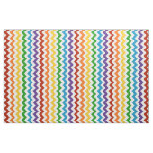 Bright Red Rainbow Chevron Fabric Stof (Fat Quarter)