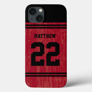 Bright Red Sport Jersey Nummer iPhone 6 Case-Mate iPhone Case