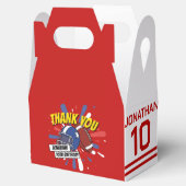 Bright Red Sports Football NFL Bedankt Verjaardag Bedankdoosjes (Geopend)