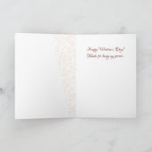 Bright Red Valentijn Holiday Kaart (Binnen)