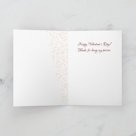 Bright Red Valentijn Holiday Kaart (Binnen)