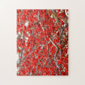 Bright Red Winterberries Holly Tree Berries Legpuzzel (Verticaal)