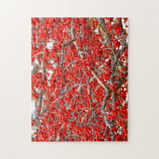 Bright Red Winterberries Holly Tree Berries Legpuzzel (Verticaal)