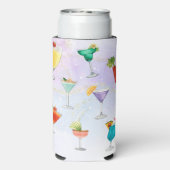 Bright regenboog cocktail party leuk drinken viere seltzer blikjeskoeler (Seltzer Achterkant)