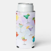 Bright regenboog cocktail party leuk drinken viere seltzer blikjeskoeler (Seltzer Voorkant)