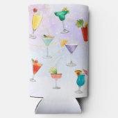 Bright regenboog cocktail party leuk drinken viere seltzer blikjeskoeler (Achterkant)