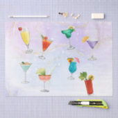 Bright regenboog cocktail party leuk drinken viere tissuepapier (Craft)