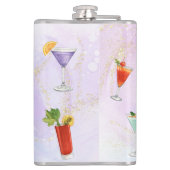 Bright regenboog cocktail party leuke drinken heupfles (Achterkant)