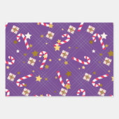 Bright Retro Christmas Wrapping Papieren Bladen Inpakpapier Vel (Voorkant 2)