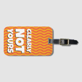 Bright Retro Funny Funky Bagagelabel (Voorkant (horizontaal))