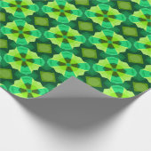 Bright Retro Green Cadeaupapier (Hoek)
