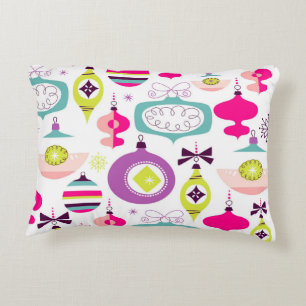 Bright Retro kerstversieringen Accent Kussen