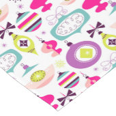 Bright Retro kerstversieringen Korte Tafelloper (Hoek)