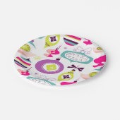 Bright Retro kerstversieringen Papieren Bordje (Gekanteld)