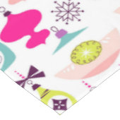 Bright Retro kerstversieringen Tafelkleed (Gekanteld)