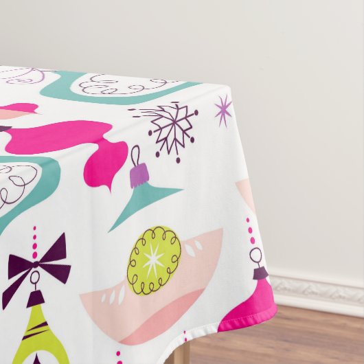 Bright Retro kerstversieringen Tafelkleed (Voorbeeld)