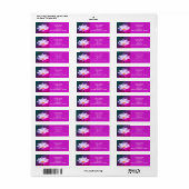 Bright Return Address Labels (Full Sheet)