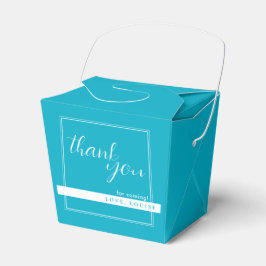 Bright Rich Sky Blue Bedankt dat je de gunstvakken Bedankdoosjes
