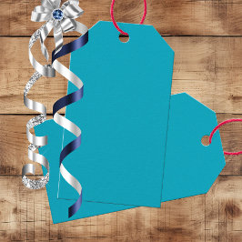 Bright Rich Sky Blue Gift Tags Cadeaulabel