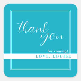 Bright Rich Sky BlueBedankt Sticker