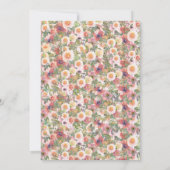 Bright Romantic Garden Save the Date Card Kaart (Achterkant)