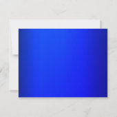 Bright Royal Blue RSVP Kaartje (Achterkant)