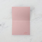 Bright roze Belgische Note Card Notitiekaartje (Binnen)