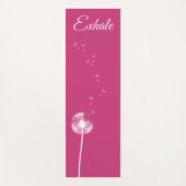 Bright roze Dandelion Yoga Mat (Voorkant)