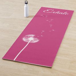 Bright roze Dandelion Yoga Mat