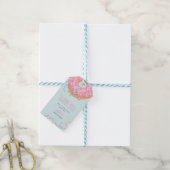Bright Roze Doughnut Sprinkle Birthday Dank je Cadeaulabel (Met Touw)