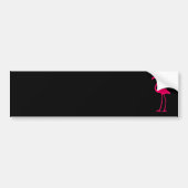 Bright roze flamingo bumpersticker (Voorkant)
