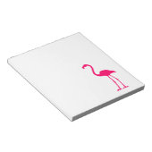 Bright roze flamingo notitieblok (Schuin)