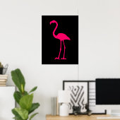 Bright roze flamingo poster (Thuiskantoor)