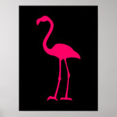 Bright roze flamingo poster (Voorkant)
