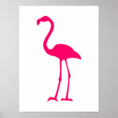 Bright roze flamingo poster (Voorkant)