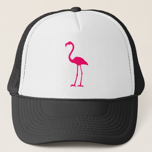 Bright roze flamingo trucker pet (Voorkant)