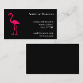 Bright roze flamingo visitekaartje (Voorkant / Achterkant)