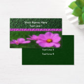 Bright roze kosmos ventilator visitekaartje (Bureau)